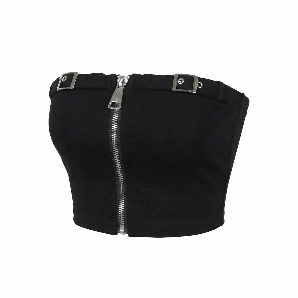 Sleeveless cardigan with zip vest